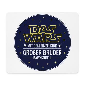 Das wars Einzelkind Babysode 2 Großer Bruder 2026 - Mousepad (Querformat) - Weiß - Vorne