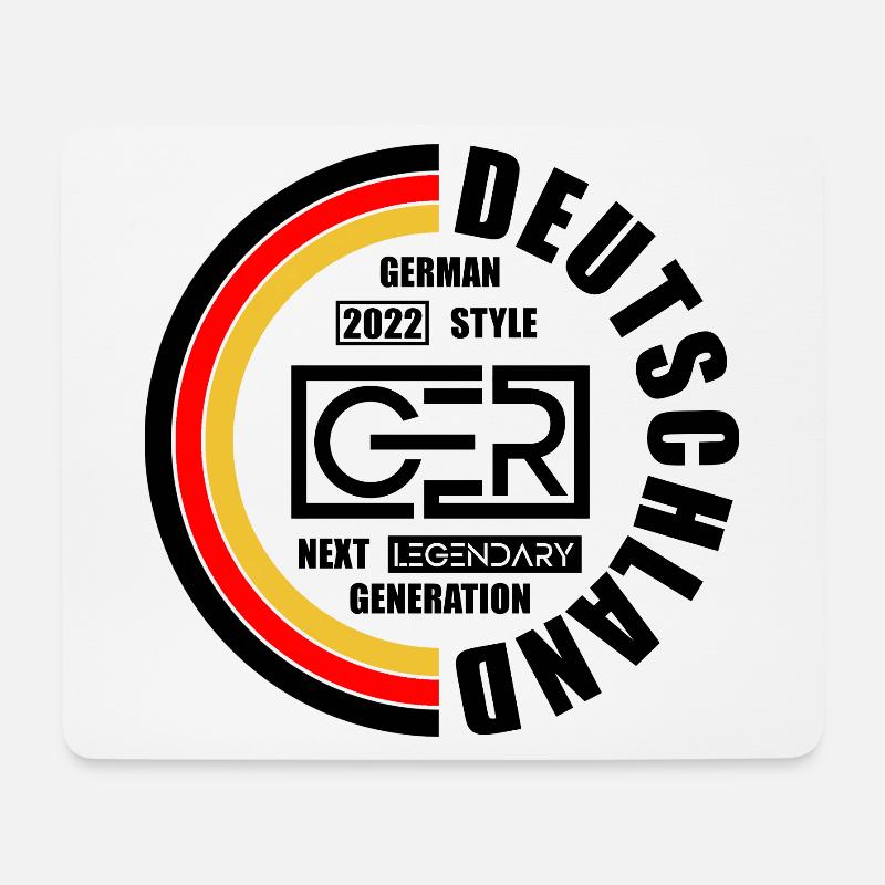Deutschland 2022 Fan - Mousepad (Querformat) - Weiß