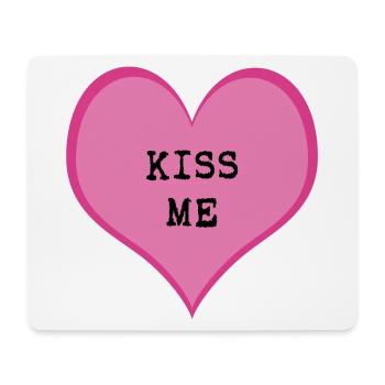 Kiss me - Mouse Pad (horizontal) - white - Front