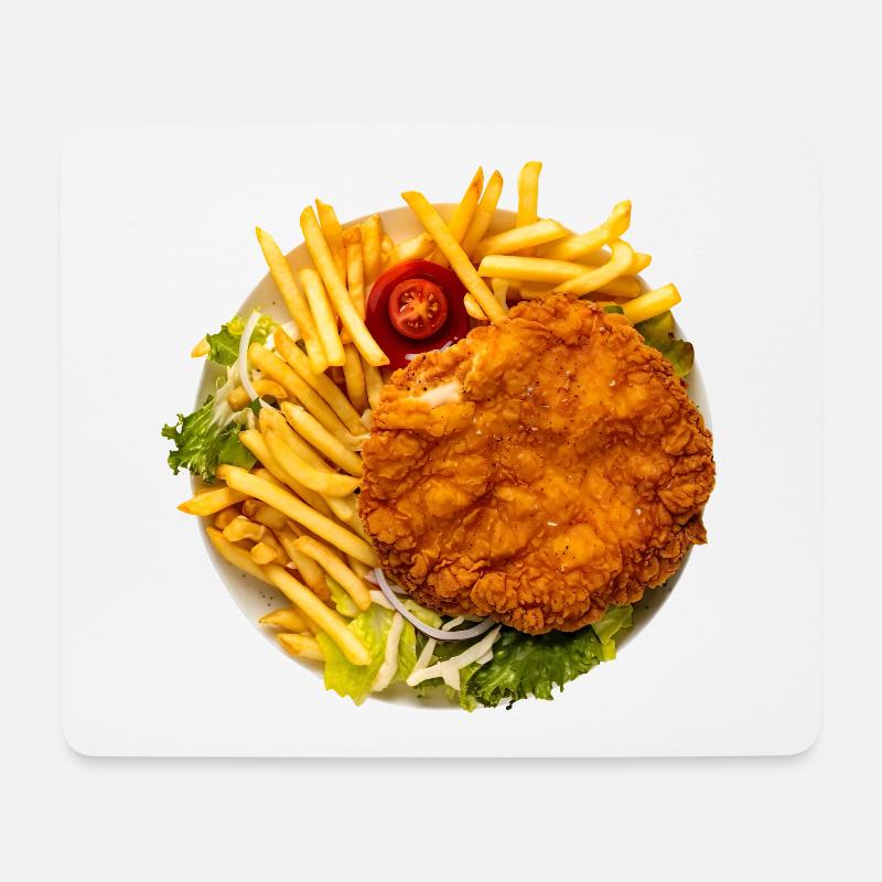 Ich esse nichts was Augen hat? - Mousepad (Querformat) - Weiß