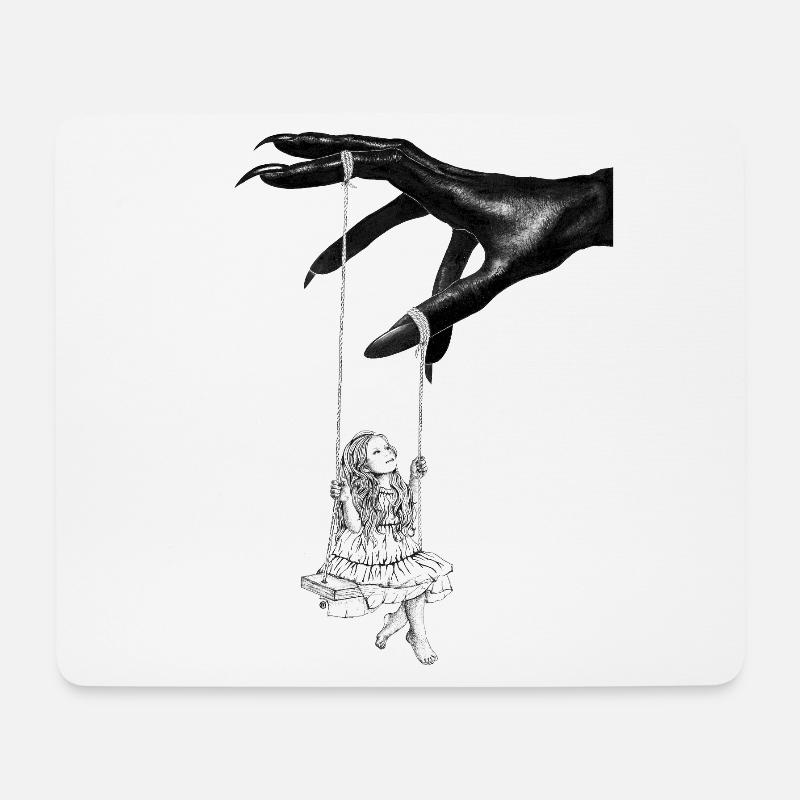 Schaukel - Mousepad (Querformat) - Weiß