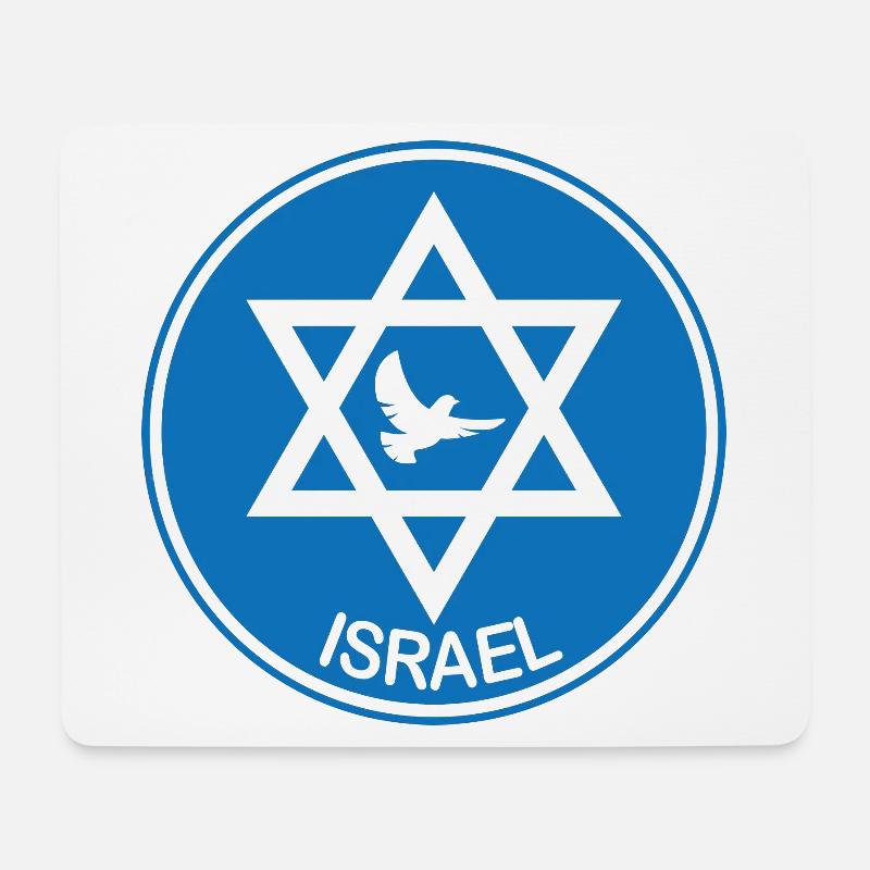 Israel Taube - Mousepad (Querformat) - Weiß