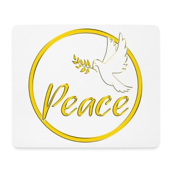 Peace Dove of Peace Peace Sign Statement - Mouse Pad (horizontal) - white - Front