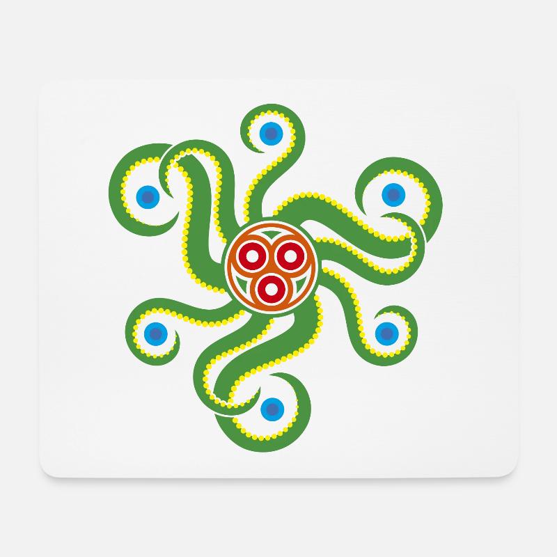 Der im Meer (grün) - Mousepad (Querformat) - Weiß