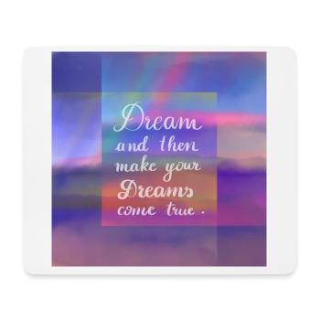 dreams come true - Mousepad (Querformat) - Weiß - Vorne