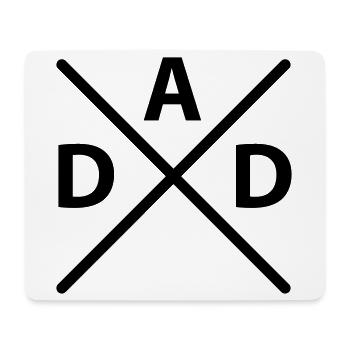 Dad Kreuz - Mousepad (Querformat) - Weiß - Vorne