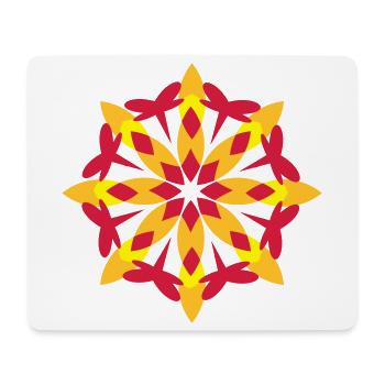 A floral pattern - Mouse Pad (horizontal) - white - Front