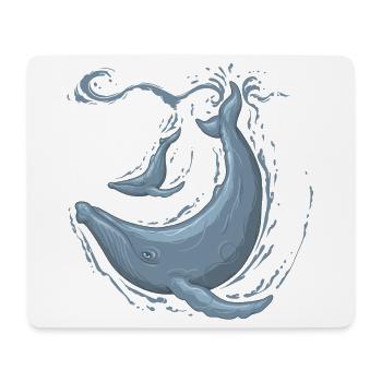 humpback - Mousepad (Querformat) - Weiß - Vorne
