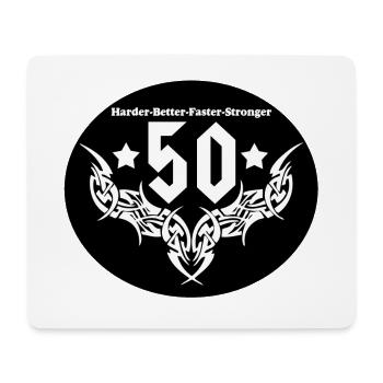 50.Geburtstag , 50 Jahre , Heavy Metal..(25) - Mousepad (Querformat) - Weiß - Vorne
