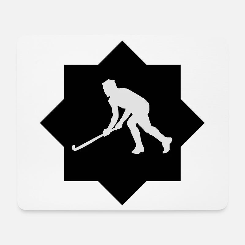 Unihockey / Floorball - Mousepad (Querformat) - Weiß
