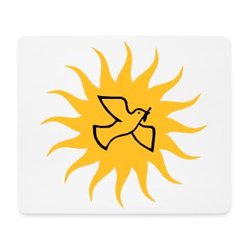 Dove of peace Sun - Mouse Pad (horizontal) - white - Front