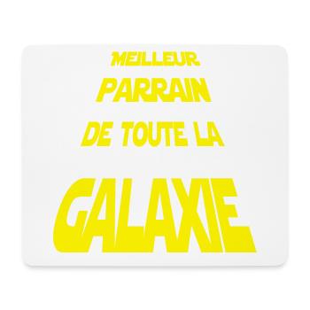 Meilleur Parrain de la galaxie - Tapis de souris (format paysage) - blanc - Devant