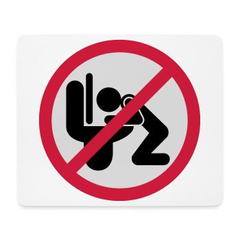 Kotzen verboten | puke | Spit | Vomit not allowed - Mouse Pad (horizontal) - white - Front