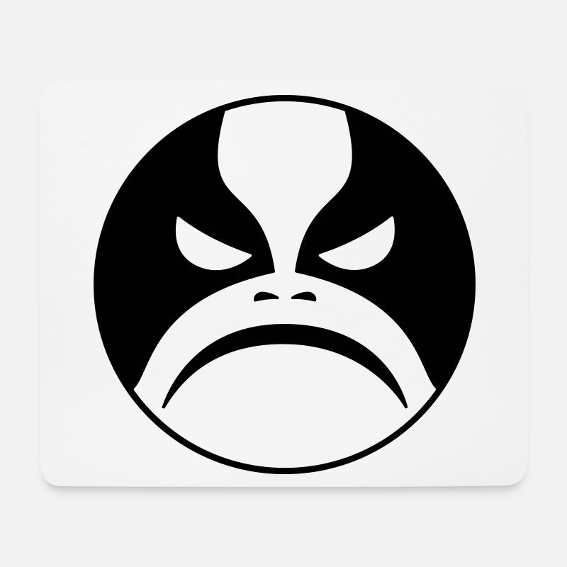 Black Metal Icon - Mouse Pad (horizontal) - white