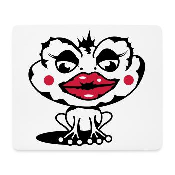 A toad with a thick lip - Mouse Pad (horizontal) - white - Front
