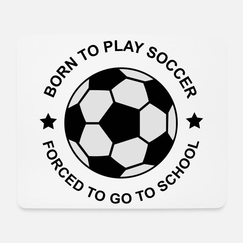 soccer - Tapis de souris (format paysage) - blanc