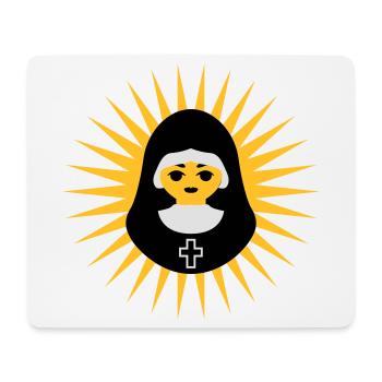 Nonne | Nun | Christ | Star - Tapis de souris (format paysage) - blanc - Devant