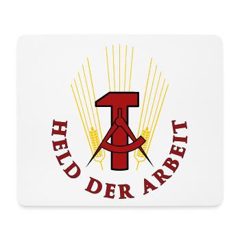Held der Arbeit - Mousepad (Querformat) - Weiß - Vorne