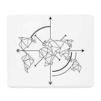 Voyage dans le monde - Tapis de souris (format paysage) - blanc - Devant