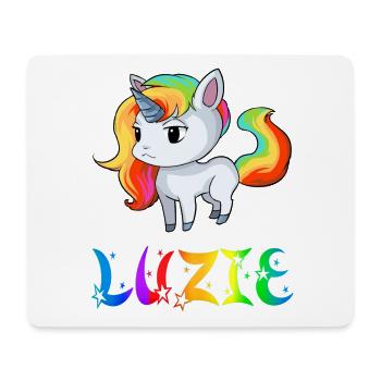 Luzie Einhorn - Tapis de souris (format paysage) - blanc - Devant