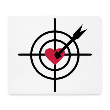 2541614 15588441 Heart - Mouse Pad (horizontal) - white - Front