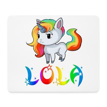 Unicorn Lola - Tapis de souris (format paysage) - blanc - Devant