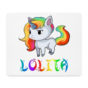 licorne Lolita - Tapis de souris (format paysage) - blanc - Devant