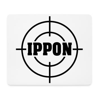 Target Ippon Judo Vektor - Mousepad (Querformat) - Weiß - Vorne