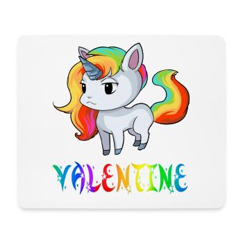 Einhorn Valentine - Mousepad (Querformat) - Weiß - Vorne