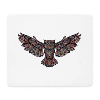 Flying owl. Great gift design - Mouse Pad (horizontal) - white - Front