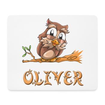Owl Oliver - Mouse Pad (horizontal) - white - Front