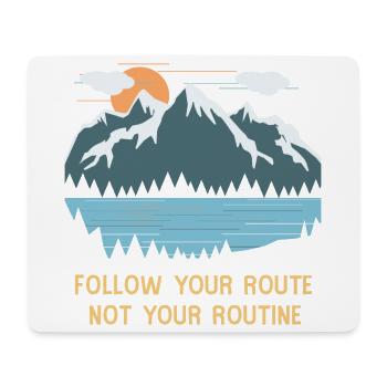 Montagnes - Tapis de souris (format paysage) - blanc - Devant