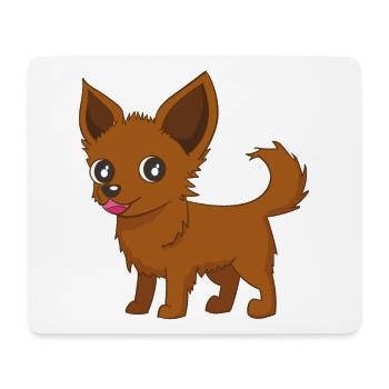 bande dessinée Chihuahua - Tapis de souris (format paysage) - blanc - Devant
