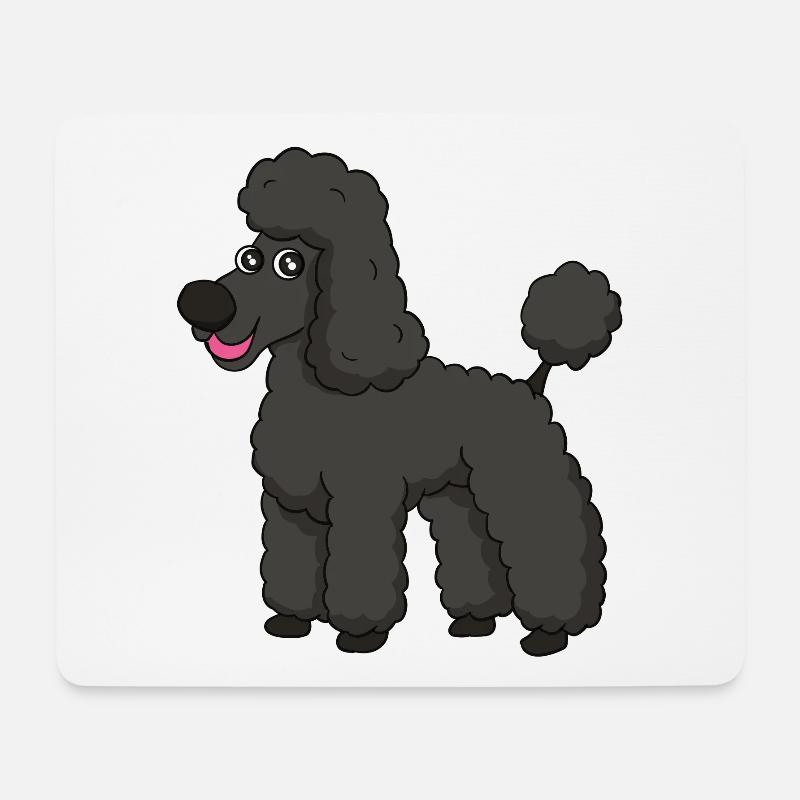 Süsser Pudel - Mousepad (Querformat) - Weiß