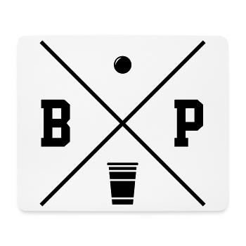 Beer Pong Logo - Mousepad (Querformat) - Weiß - Vorne