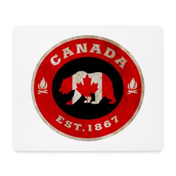 Kanada Bär Vintage / Geschenk - Mousepad (Querformat) - Weiß - Vorne
