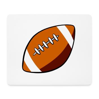 rugby - Tapis de souris (format paysage) - blanc - Devant
