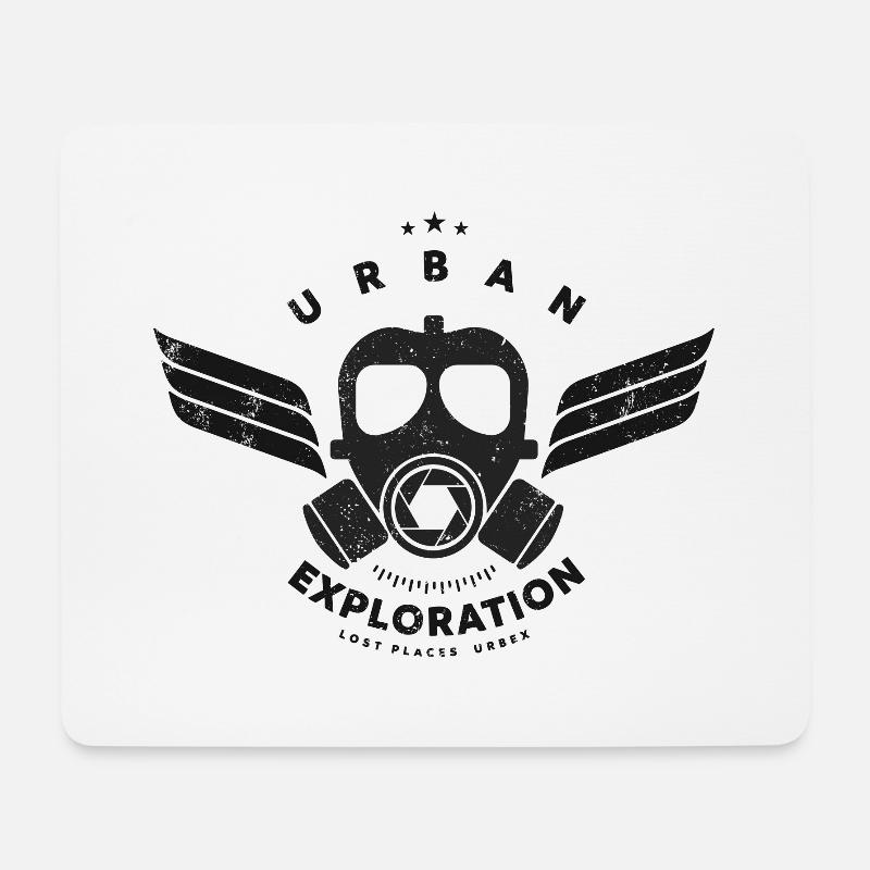 Urban Exploration - Mousepad (Querformat) - Weiß