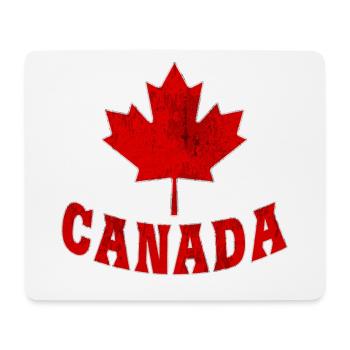 Canada / Cadeau / Feuille d’érable / Idée cadeau - Tapis de souris (format paysage) - blanc - Devant