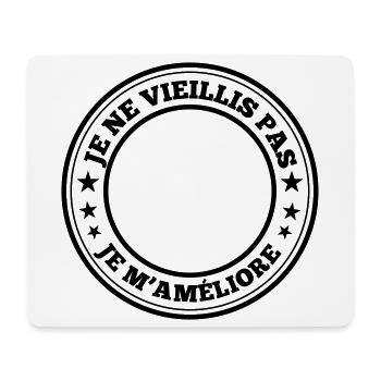 Je ne vieillis pas - Design à personnaliser - Tapis de souris (format paysage) - blanc - Devant