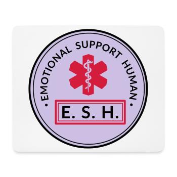 Emotional Support Human - Mousepad (Querformat) - Weiß - Vorne