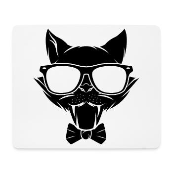 Cat kitten meow domestic cat cat eye cat dam - Mouse Pad (horizontal) - white - Front