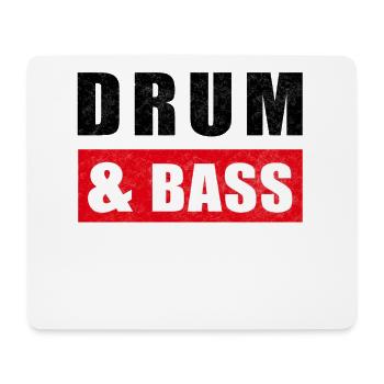 DnB Musik Drum And Bass - Mousepad (Querformat) - Weiß - Vorne