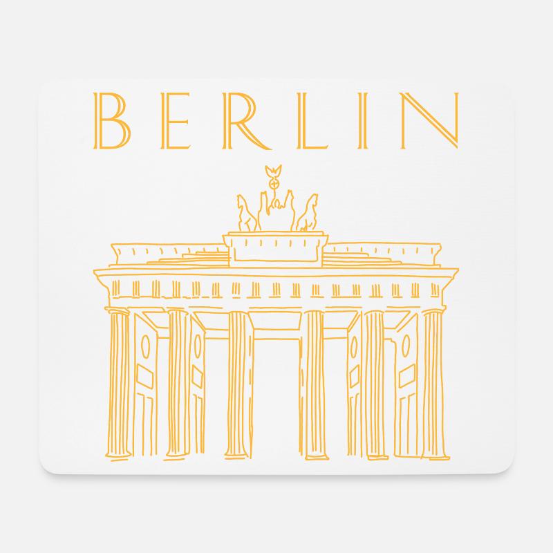Brandenburger Tor in Berlin - Mousepad (Querformat) - Weiß