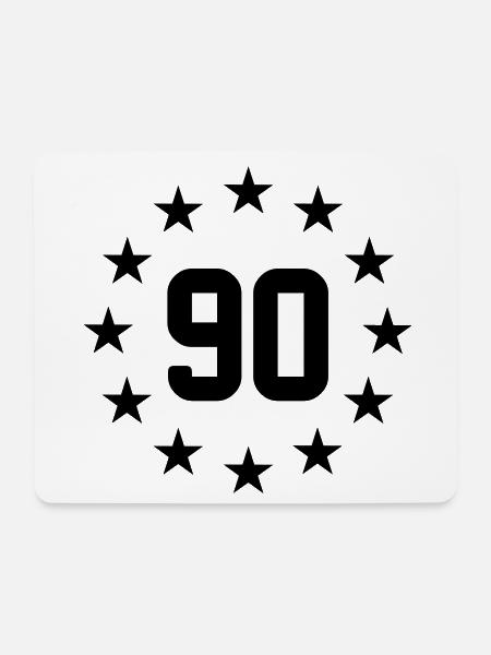 Neunzigsten Geburtstag. - Mousepad (Querformat) - Weiß