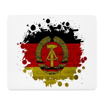 GDR Fleck Klecks / Gift Flag East Germany - Mouse Pad (horizontal) - white - Front