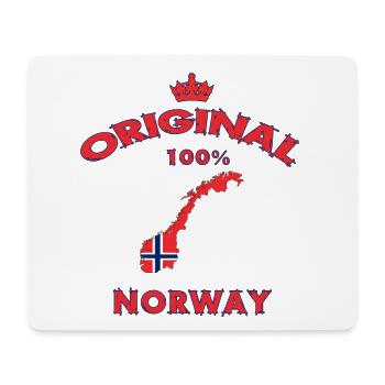 Norwegen 100% Original / Geschenk Flagge - Mousepad (Querformat) - Weiß - Vorne