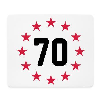 70 years - Mouse Pad (horizontal) - white - Front