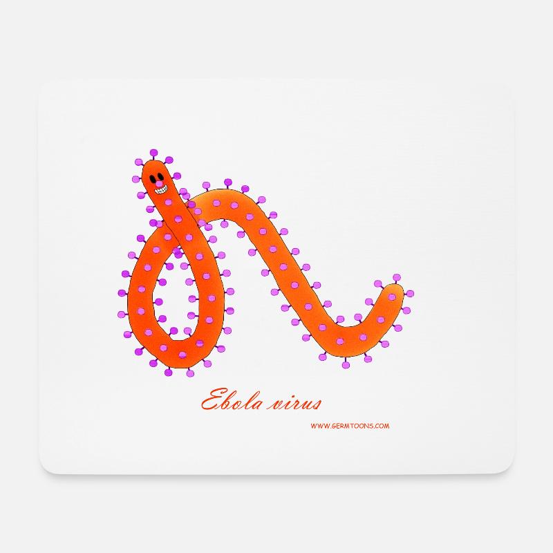 Virus Ebola - Tapis de souris (format paysage) - blanc