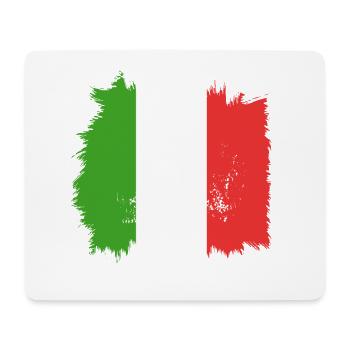 Drapeau italien - Tapis de souris (format paysage) - blanc - Devant